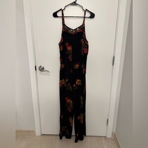 Black Floral Jumpsuit